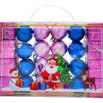 Bolas De Navidad 4cm Valija Adornos Colgante Navideño X24