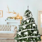 Árbol De Navidad Patagonia 1,80 Con Adornos Plata 72 Uds