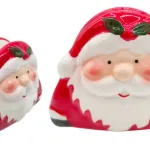 Servilletero Ceramica Navideño Porta Servilleta Papa Noel