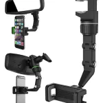 Soporte Celular Auto Espejo Retrovisor Giratorio 360°