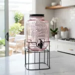 Dispenser Vidrio Frasco Con Canilla 5 Litros Para Bebidas