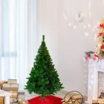 Árbol De Navidad Tradicional Expreso Polar Tronador De Lujo De 1.5m Verde