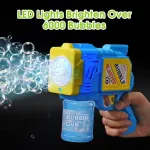 Burbujero Automático Pistola Juguete De Burbujas Con Luz Color Verde