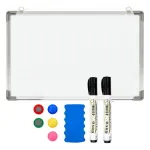 Pizarra Blanca Magnética 60x80cm Pizarrón Con Accesorios