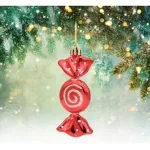 Adornos Navidad Caramelos Colgante Navideño Decoración X2