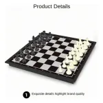 Ajedrez Magnético Juego De Mesa Imantado Tablero Plegable