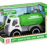 Camión Cisterna Lanza Agua Juguete A Fricción Color Verde