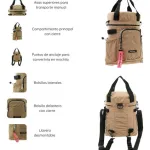Bolso Matero Puffer Correa Mochila Matera Porta Termo Mate