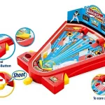 Juego De Mesa Pinball Béisbol Juguete De Habilidad Shoot