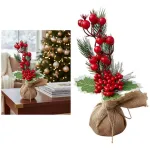 Arbol De Navidad Mini Pino Navideño De Mesa Decorado 28cm