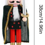 Cascanueces Soldado 38 Cm De Madera Adorno Navideño