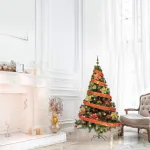 Arbol Navidad Tronador Lujo 1,80mts + Kit 60 Deco Rojo Oro