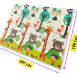 Alfombra Antigolpes Plegable Bebes Reversible 180x200cm