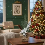 Arbol De Navidad Mini Pino Navideño De Mesa Decorado 26cm