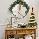 Arbol De Navidad 80cm Con Adornos 30 Piezas Rojo Oro