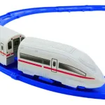 Tren Bala Juguete Pista Alta Velocidad Con Vías Y Sonidos Color Blanco