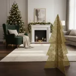 Arbol De Navidad Alambre Pino Para Decoración Navideño 90cm