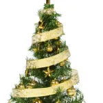 Arbol De Navidad 80cm Con Adornos 30 Piezas Oro