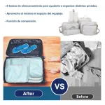 Organizador De Valija Set X6 Neceser De Viaje Estuche Avión