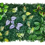 Jardín Vertical Artificial Flores Interior Exterior 40x60