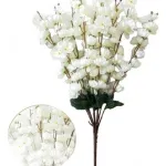 Flores Artificiales Ramo Vara Cerezos Decoracion Pack X10