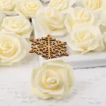 Mini Rosas Flores Artificiales Decoracion Pack X100