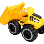 Camion De Construccion Mega Baby Excavadora Friccion Chico Color Amarillo