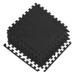 Piso Goma Eva Gym Pack X4 Encastrable 10mm Con Bordes