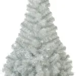Arbol De Navidad Canadian Spruce Arbolito Pino Blanco Plata 1.80 Mts Con Base Plástica