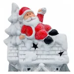 Adorno Navidad Casita Ceramica Decoracion Con Iluminación
