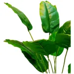 Ramo Artificial Expreso Polar 75cm Verde Plástico Con Maceta Decoración