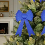 Adorno Navideño Decoracion Arbol De Navidad Moño X2