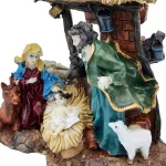 Pesebre Navideño Resina Artesanal Adorno Nacimiento Figuras