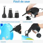 Inflador Eléctrico 12v Para Bote Colchones Inflable Camping