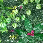 Jardín Vertical Cesped Flores Muro Artificial Verde Pack X10