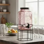 Dispenser Vidrio Frasco Con Canilla 5 Litros Para Bebidas