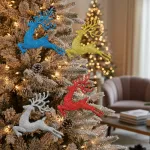 Set X4 Adorno Colgante Reno Navideño Deco Arbolito Navidad