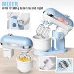 Juego De Cocina Electrodomésticos X3 Piezas Con Luz Y Sonido Color Celeste