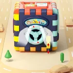 Cubo Didactico Con 6 Actividades Juguete Educativo Motesori Color Multicolor