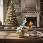 Arbol De Navidad Mini Pino Navideño De Mesa Decorado 26cm