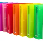 Carpeta Escolar Transparente Numero 3 Avios Colores N3