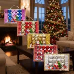 Bolas De Navidad 4cm Valija Adornos Colgante Navideño X24