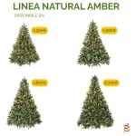 Arbol De Navidad Pino Natural Amber 1.50mts Pino Frondoso