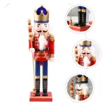 Cascanueces Soldado De Madera 38 Cm Adorno Navidad Madera