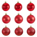 Adornos Navideños Premium Tubo Bolas De Navidad 6cm X45 Udes