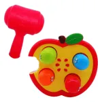 Banco De Descarga Juego De Encastre Didactico Bebe Color Rojo