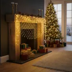 Luces Navidad Red X96 Led Luz Calida 3mts Con Enchufe Luces Cálido