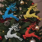 Set X4 Adorno Colgante Reno Navideño Deco Arbolito Navidad