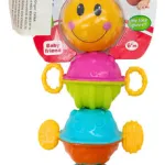 Sonajero Bebe Oruga Musical Movil Luz Sonido Didactico Color Amarillo