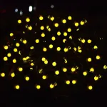 Luces De Navidad X20 Bolitas A Pilas Guirnalda Led 3mts Luces Calidas